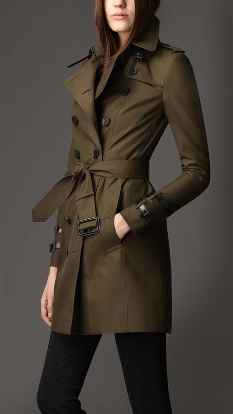 sage green grey burberry button-up trenchcoat m|The Burberry Trench Coat .